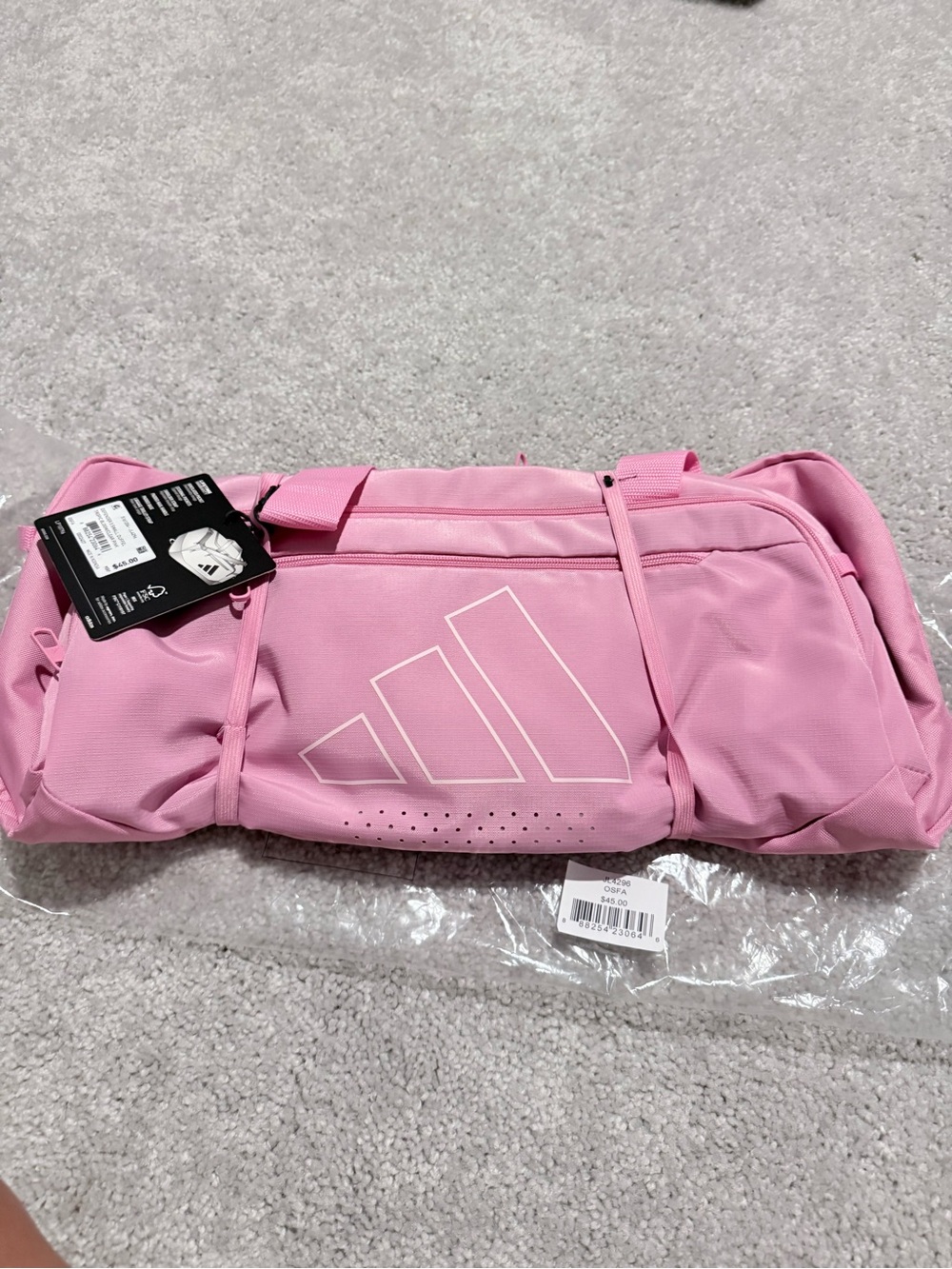 Adidas Pink Duffel Bag - Women's Sports Tote